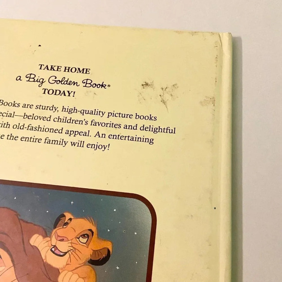 Vintage 1994 The Lion King A Big Golden Book by Justine Korman - Picture 3 of 15
